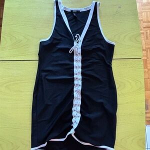 Unreal tie-up stretch dress ! LOVE